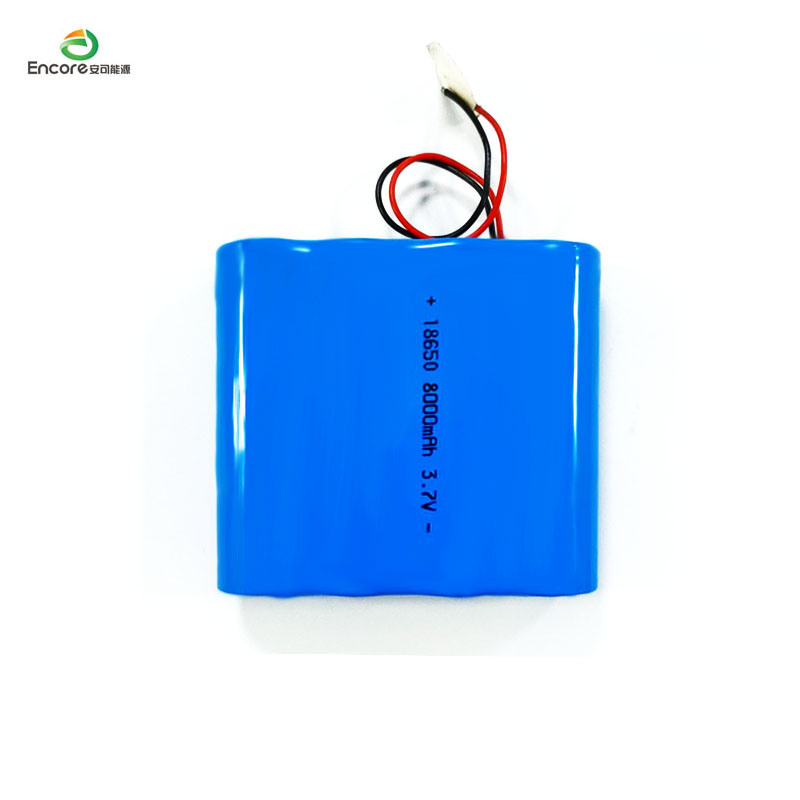 18650 8000mAh 3.7V lithium ion baterya pack