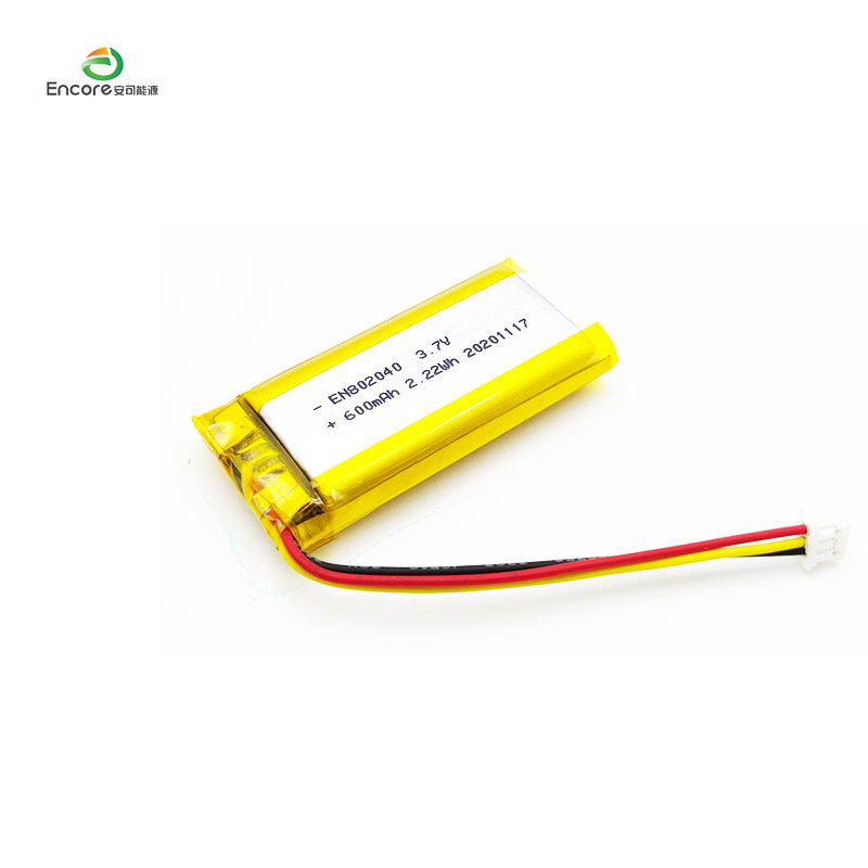 3.7v 600mah 2.22wh Li Ion na Baterya