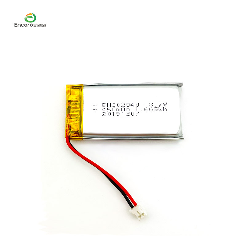 602040 3.7v 450mah Li Polymer na Baterya