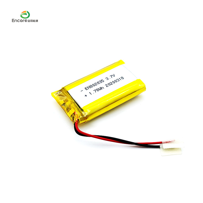 802035 3.7v 480mah Li Polymer na Baterya